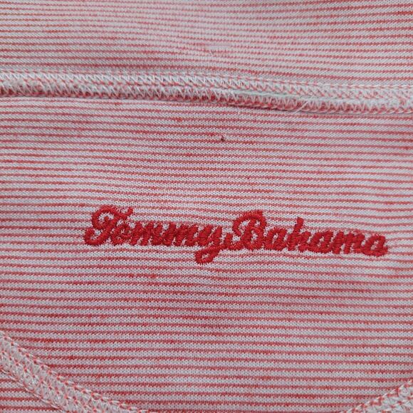 Tommy Bahama Large Coral Half-Zip Athleisure Chic Casual Weekend Wear Sweatshirt - Picture 6 of 9